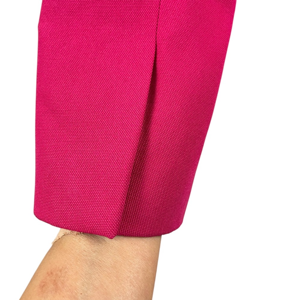 Zara Woman Studio Pink Blue Satin Lapel Women’s 100% Wool Blazer Jacket Sz XS - Picture 6 of 11